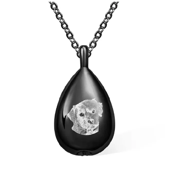 Belbren Necklaces Personalized Photo Engraved Teardrop Cremation Urn Necklace for Ashes Custom Memorial Pendant Jewelry Belbren Necklaces Personalized Photo Engraved Teardrop Cremation Urn Necklace for Ashes Custom Memorial Pendant Jewelry