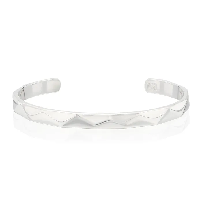 Bracelets Anna Beck Anna Beck Small Wavy Cuff Bracelet Silver