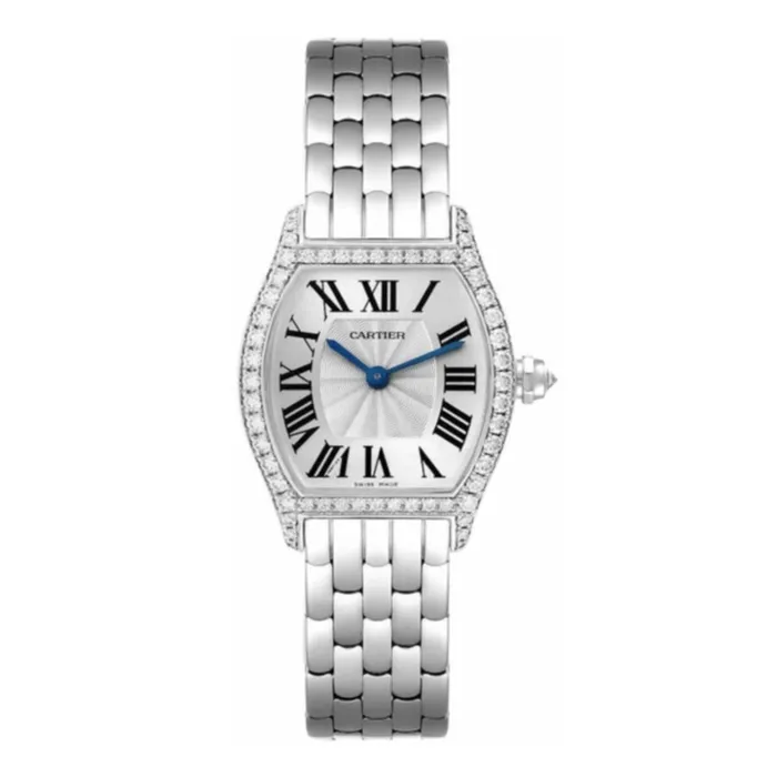 Bracelets Cartier Cartier Cartier Tortue 24mm Womens watch Ref WA501011 Silver Roman Dial 18K White Gold Bracelet Bracelets Cartier Cartier Cartier Tortue 24mm Womens watch Ref WA501011 Silver Roman Dial 18K White Gold Bracelet