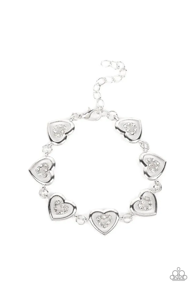 Bracelets Paparazzi Bracelet Catching Feelings White Paparazzi Jewelry