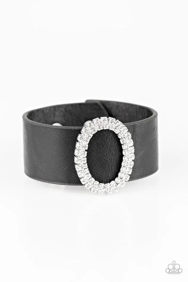 Bracelets Paparazzi Bracelet Center Stage Starlet Black Paparazzi Jewelry