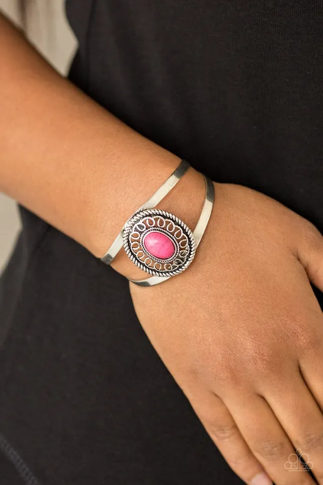 Bracelets Paparazzi Bracelet Deep In The TUMBLEWEEDS Pink Paparazzi Jewelry