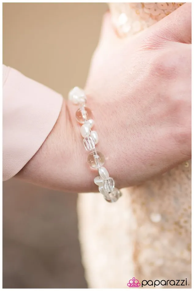 Bracelets Paparazzi Bracelet Dont Forget to Breathe White Paparazzi Jewelry