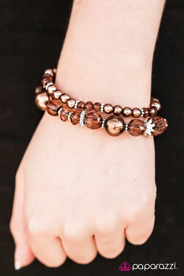 Bracelets Paparazzi Bracelet Glass Crowns Copper Paparazzi Jewelry