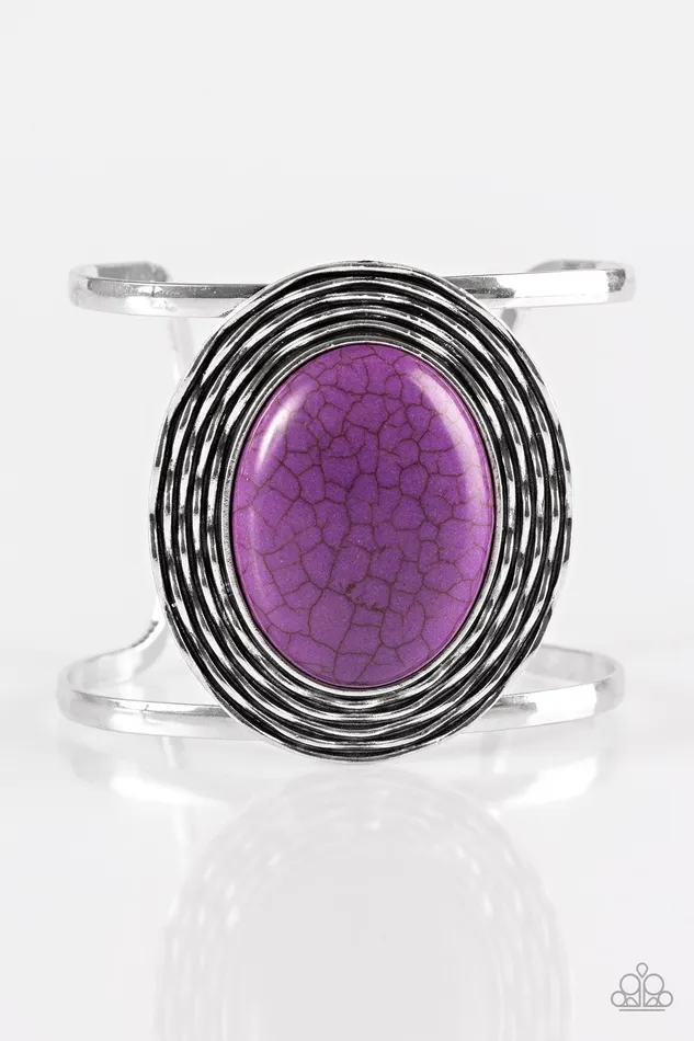 Bracelets Paparazzi Bracelet One For The RODEO Purple Paparazzi Jewelry
