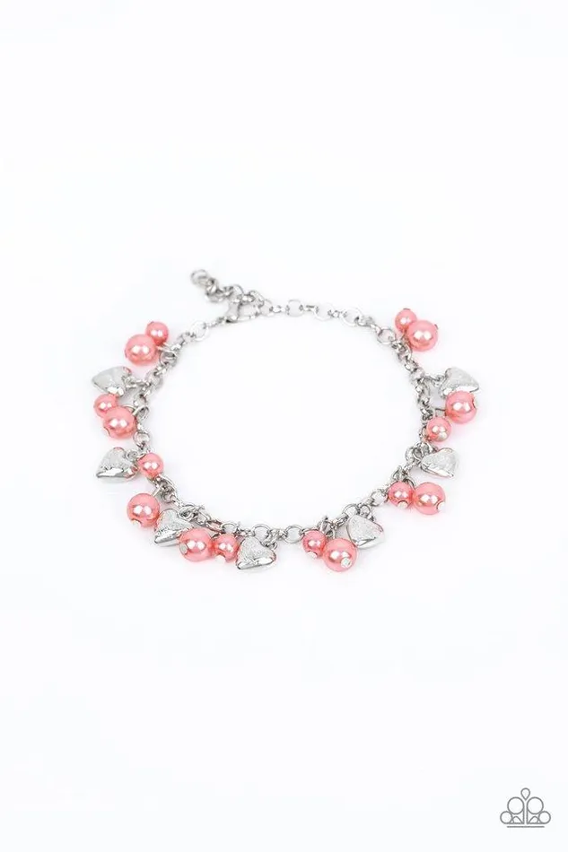 Bracelets Paparazzi Bracelet One Of A KindHEARTED Orange Paparazzi Jewelry
