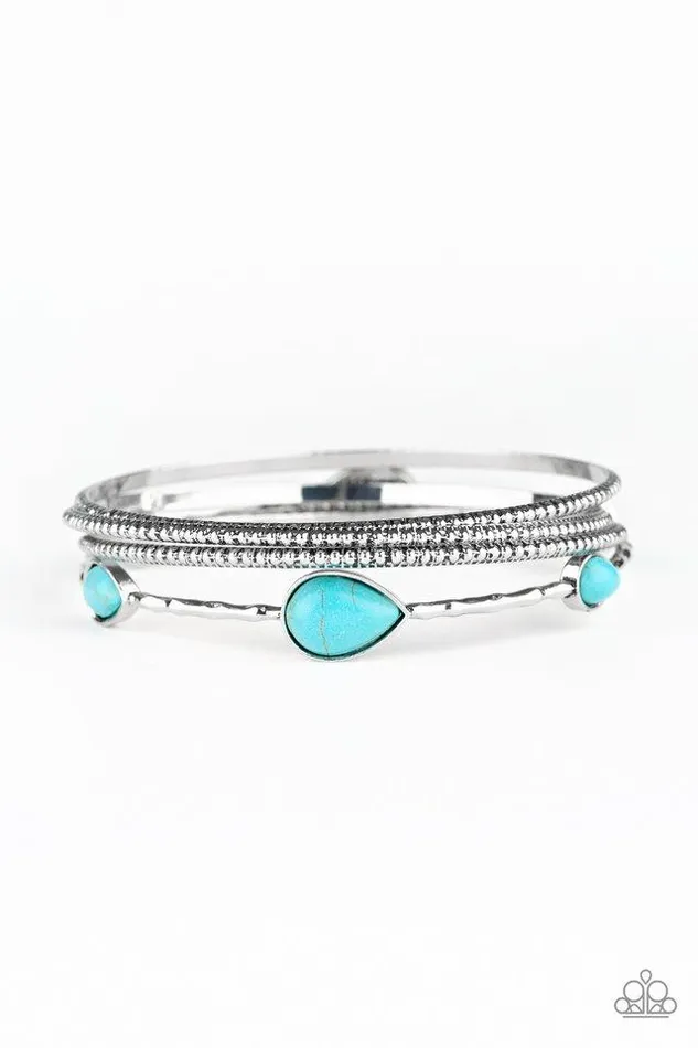 Bracelets Paparazzi Bracelet Sandstone Storm Blue Paparazzi Jewelry