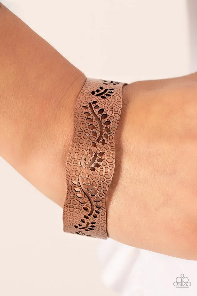 Bracelets Paparazzi Bracelet Savanna Oasis Copper Paparazzi Jewelry