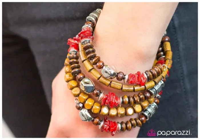 Bracelets Paparazzi Bracelet To Infinity Red Paparazzi Jewelry