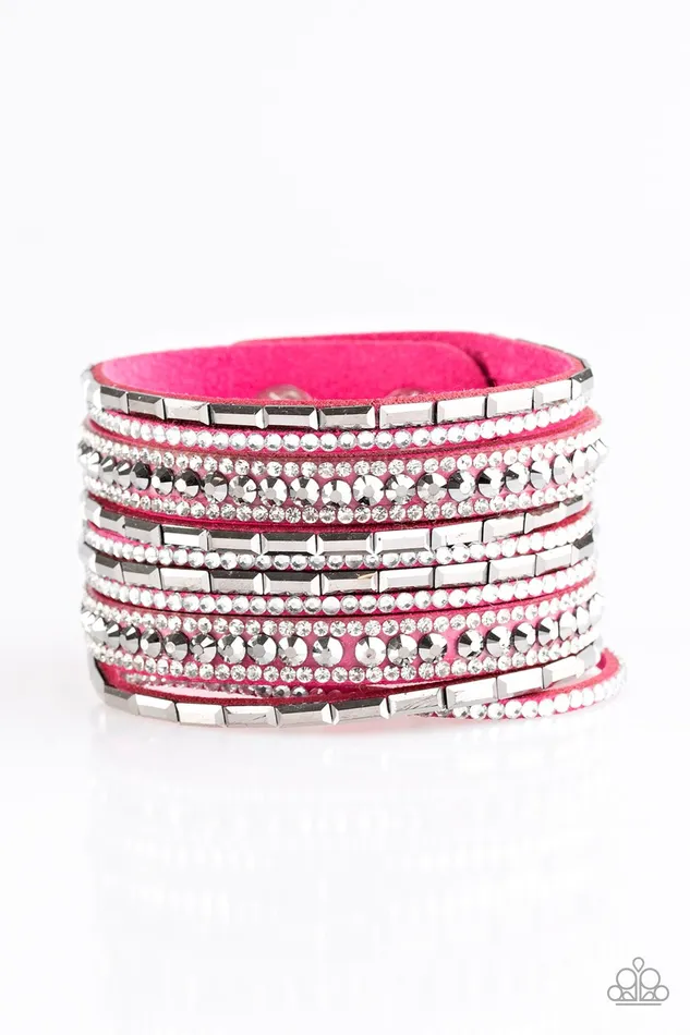 Bracelets Paparazzi Bracelet Wham Bam Glam Pink Paparazzi Jewelry