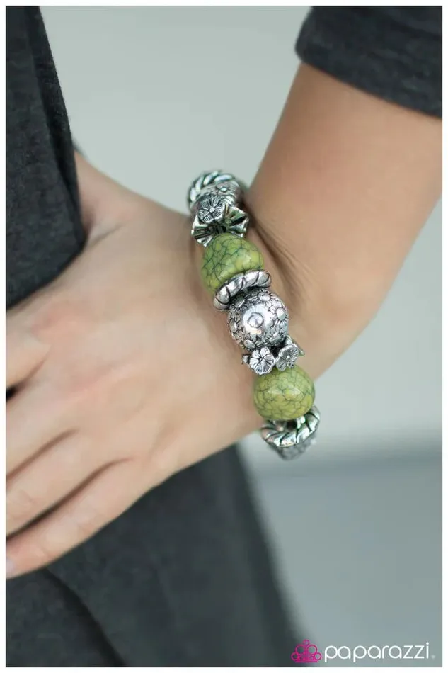 Bracelets Paparazzi Jewelry Paparazzi Bracelet A La Mode Green