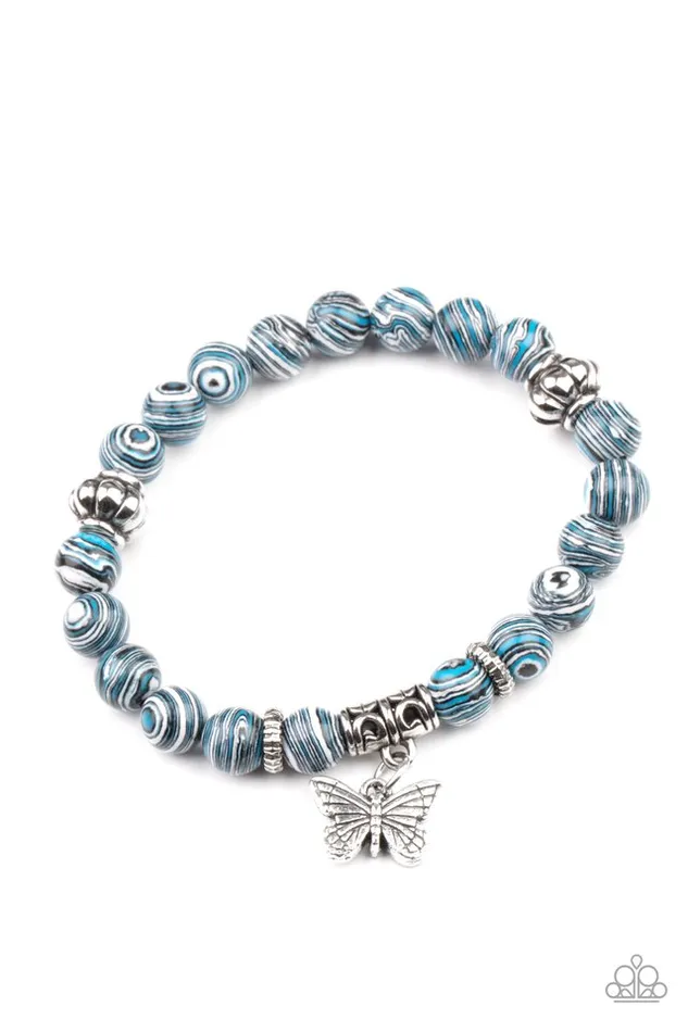 Bracelets Paparazzi Jewelry Paparazzi Bracelet Butterfly Wishes Blue Bracelets Paparazzi Jewelry Paparazzi Bracelet Butterfly Wishes Blue