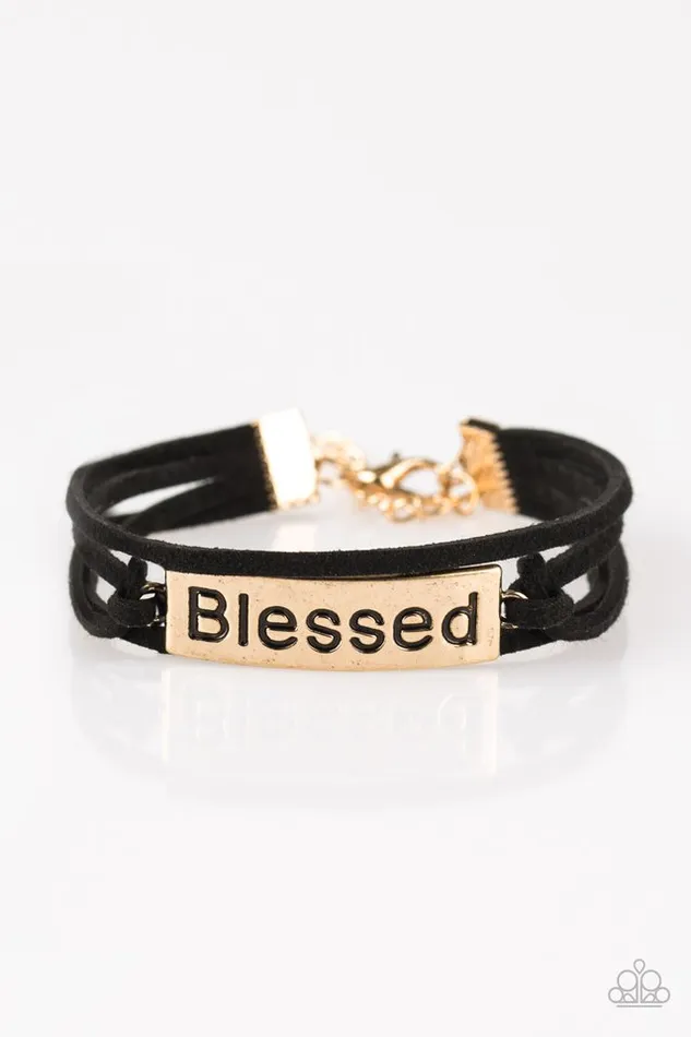 Bracelets Paparazzi Jewelry Paparazzi Bracelet Feeling Blessed Gold