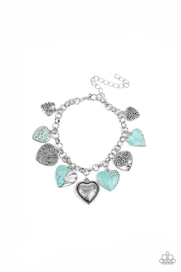 Bracelets Paparazzi Jewelry Paparazzi Bracelet Garden Hearts Green