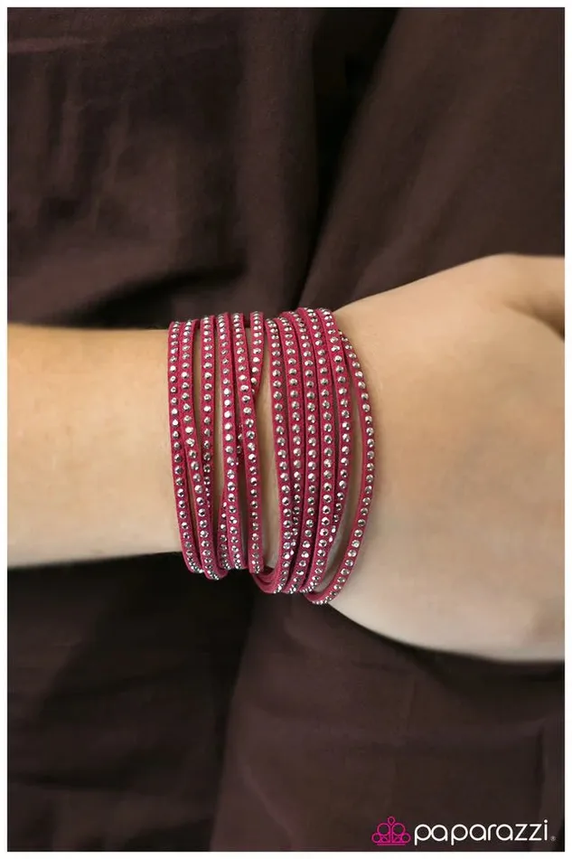 Bracelets Paparazzi Jewelry Paparazzi Bracelet GoGetter Pink