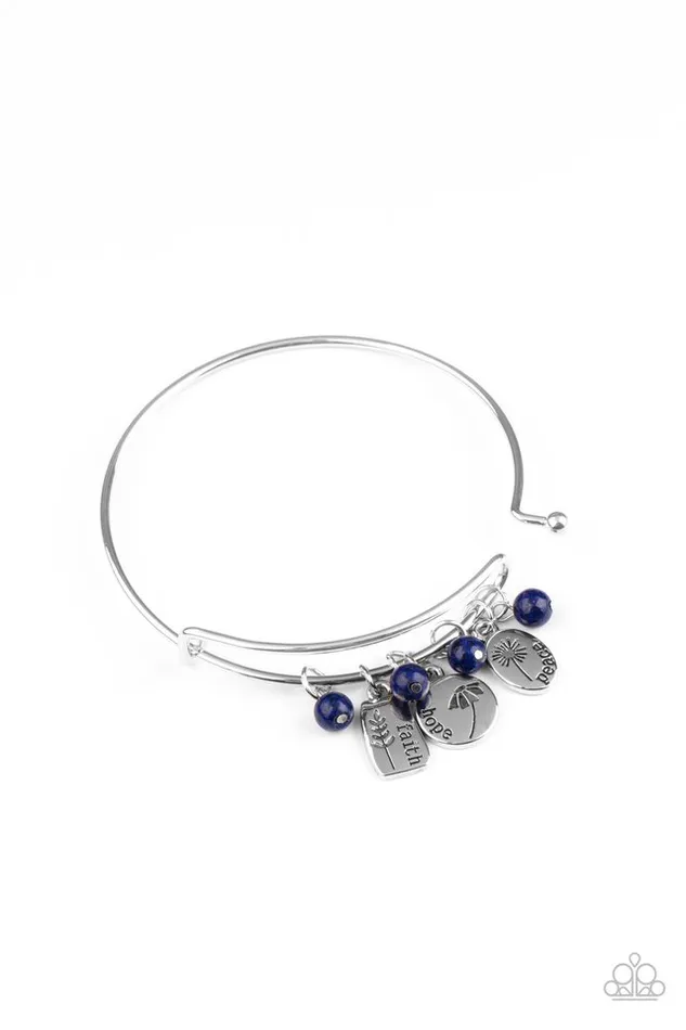 Bracelets Paparazzi Jewelry Paparazzi Bracelet GROWING Strong Blue Bracelets Paparazzi Jewelry Paparazzi Bracelet GROWING Strong Blue