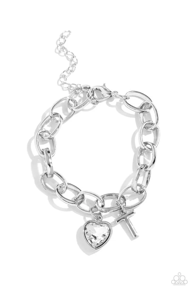 Bracelets Paparazzi Jewelry Paparazzi Bracelet Guess Now Its INITIAL White T Bracelets Paparazzi Jewelry Paparazzi Bracelet Guess Now Its INITIAL White T