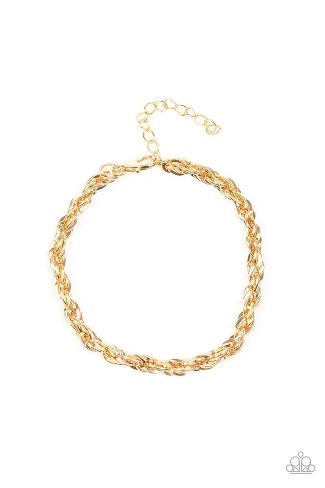Bracelets Paparazzi Jewelry Paparazzi Bracelet Last Lap Gold