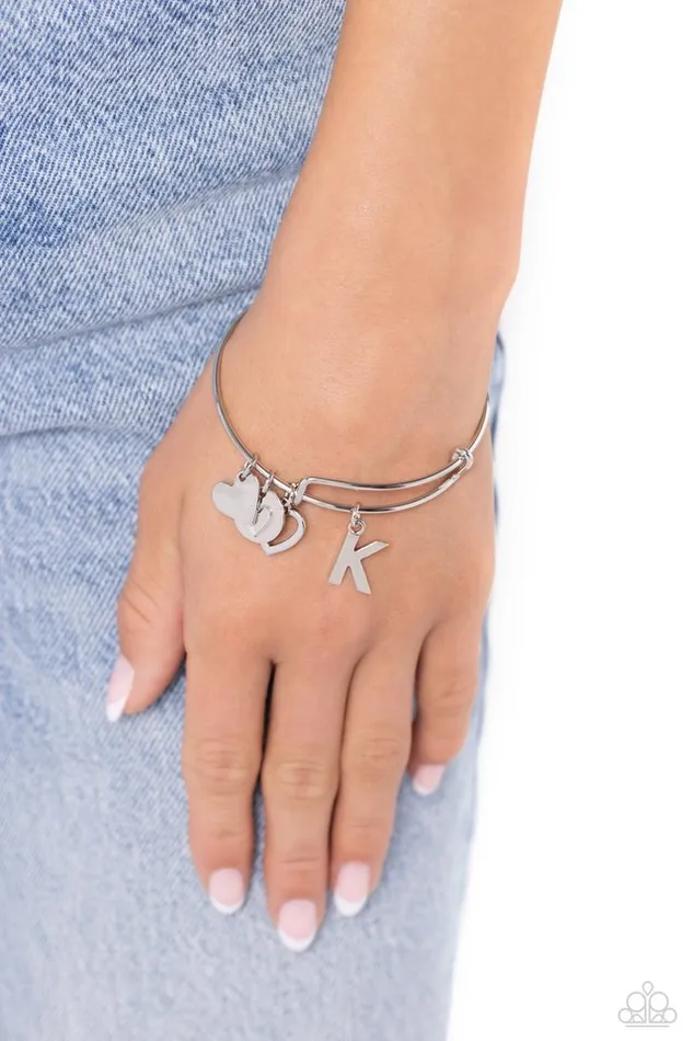 Bracelets Paparazzi Jewelry Paparazzi Bracelet Making It INITIAL Silver K