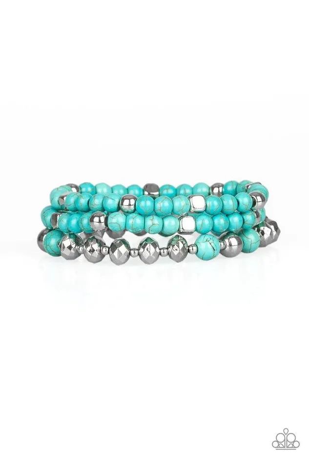 Bracelets Paparazzi Jewelry Paparazzi Bracelet Mountain Artist Blue