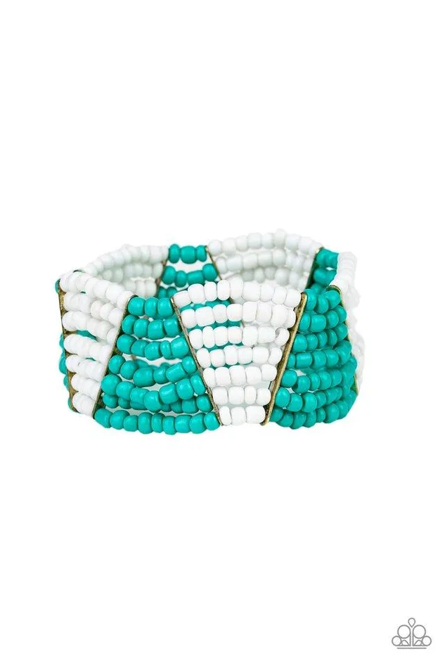Bracelets Paparazzi Jewelry Paparazzi Bracelet Outback Outing Blue