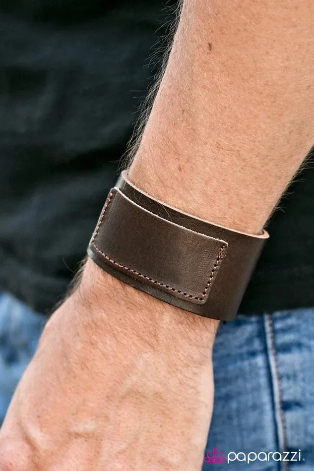 Bracelets Paparazzi Jewelry Paparazzi Bracelet Rugged Rebel Brown