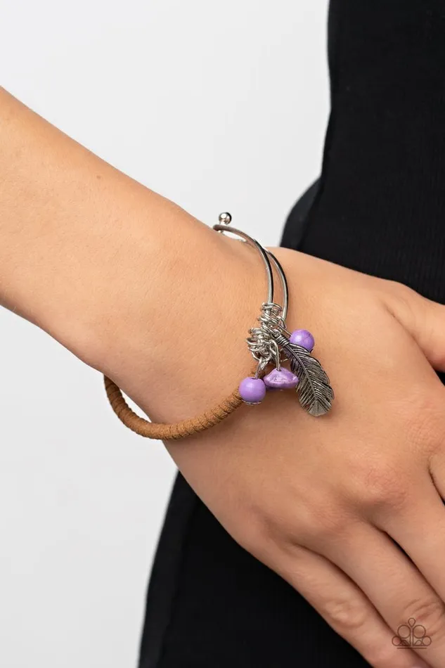 Bracelets Paparazzi Jewelry Paparazzi Bracelet Running aFOWL Purple