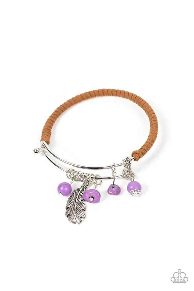 Bracelets Paparazzi Jewelry Paparazzi Bracelet Running aFOWL Purple Bracelets Paparazzi Jewelry Paparazzi Bracelet Running aFOWL Purple