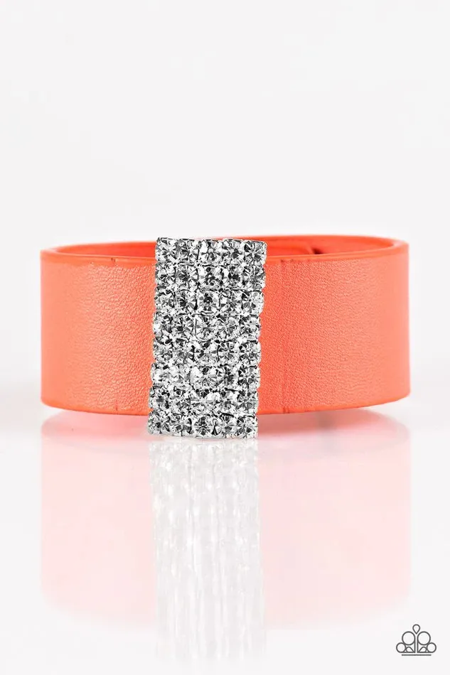 Bracelets Paparazzi Jewelry Paparazzi Bracelet Walk The CATWALK Orange