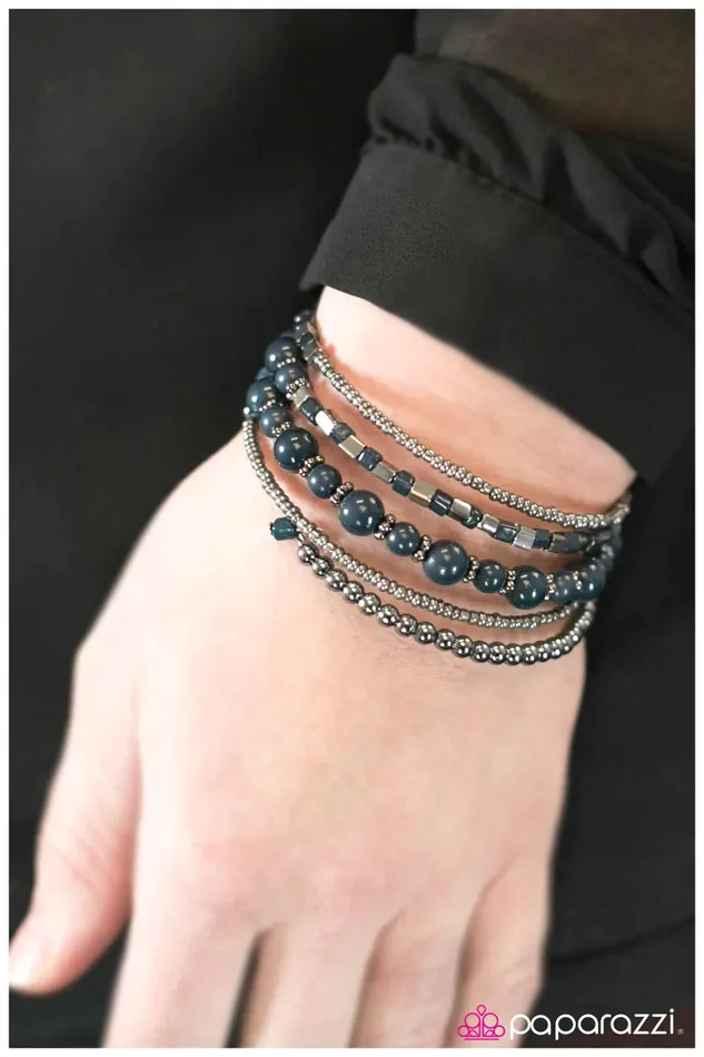 Bracelets Paparazzi Jewelry Paparazzi Bracelet WRAP Star Blue