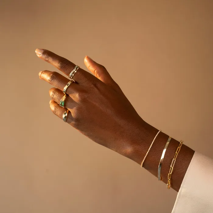 Bracelets RG 14k Diamond Link Paperclip Bracelet