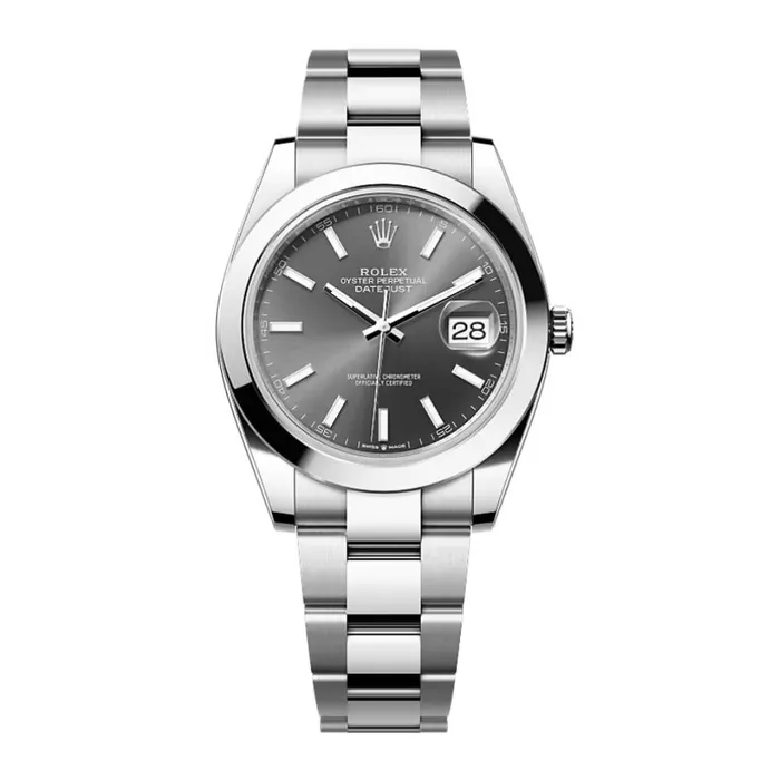 Bracelets Rolex Rolex Datejust 41mm Ref 1263000007 Rhodium Grey Dial Stainless Steel Oyster Bracelet Mens Watch Bracelets Rolex Rolex Datejust 41mm Ref 1263000007 Rhodium Grey Dial Stainless Steel Oyster Bracelet Mens Watch