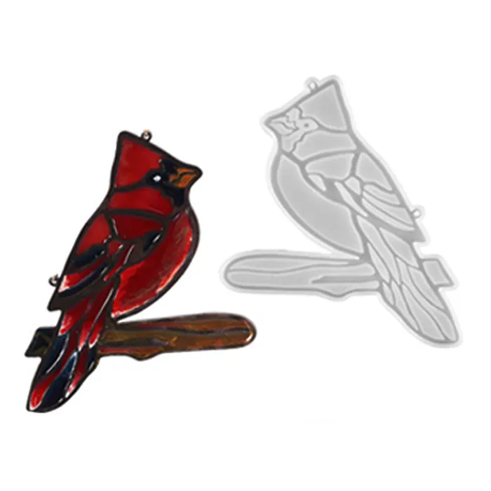 Cardinal Ornaments Doves Hanging Butterfly Flower Decorations Resin Mold IntoResin Earrings