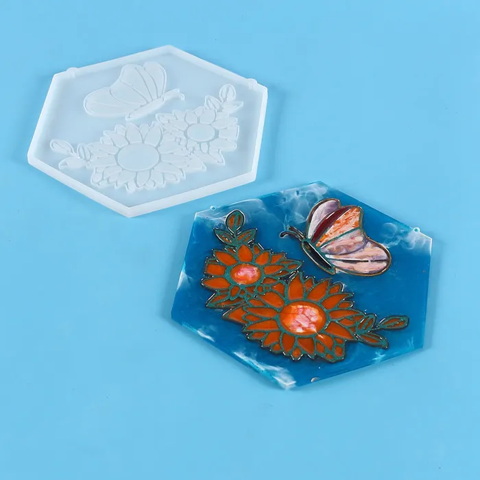 Cardinal Ornaments Doves Hanging Butterfly Flower Decorations Resin Mold IntoResin Earrings