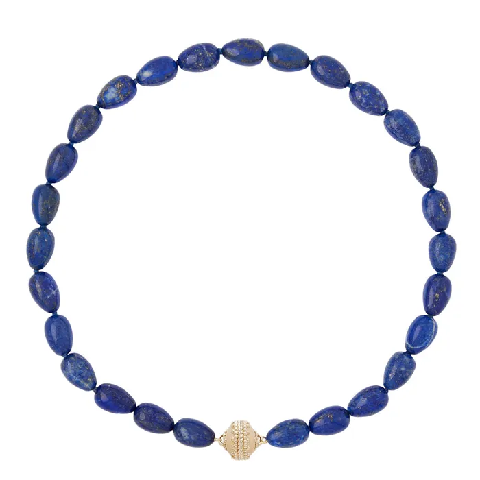 Clara Williams Necklaces Clara Williams Tumbled Lapis Necklace