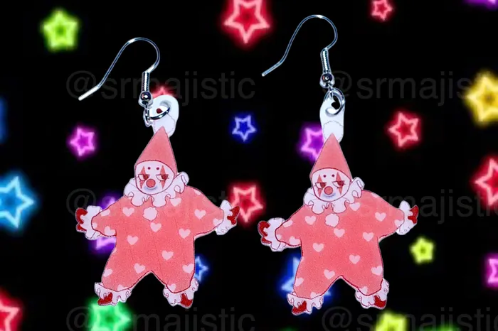 Clown Family Funky Handmade Earrings collaboration with saltnox Sam Makes Things Earrings Clown Family Funky Handmade Earrings collaboration with saltnox Sam Makes Things Earrings