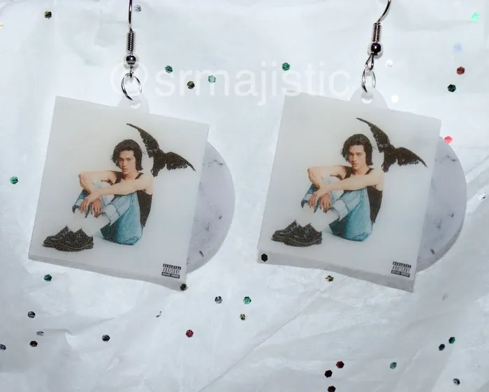 Conan Gray Kid Krow Vinyl Album Handmade Earrings Sam Makes Things Earrings