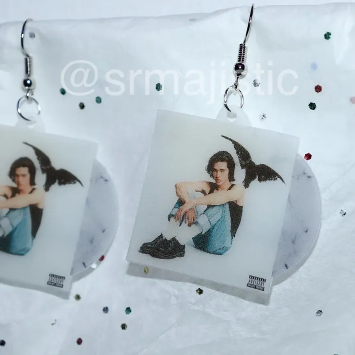 Conan Gray Kid Krow Vinyl Album Handmade Earrings Sam Makes Things Earrings