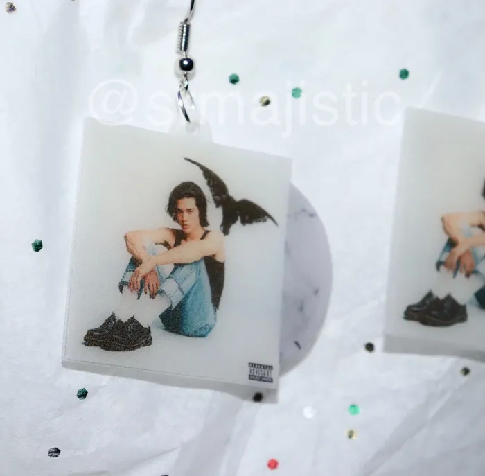 Conan Gray Kid Krow Vinyl Album Handmade Earrings Sam Makes Things Earrings