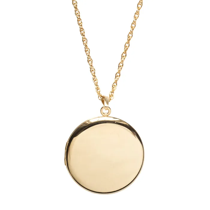 Croghans 14K Gold Filled 33mm Round Locket Necklace Necklaces