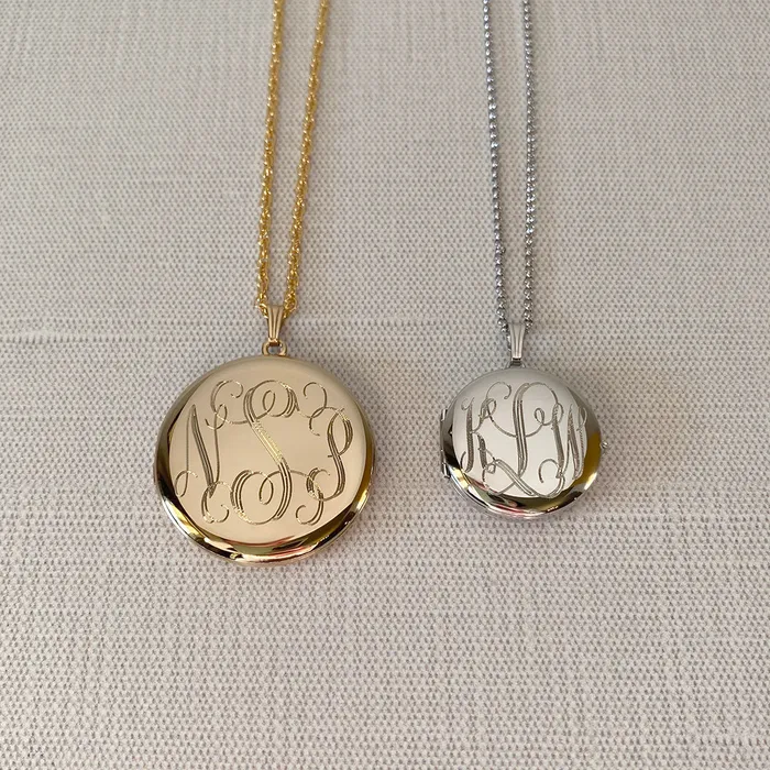 Croghans 14K Gold Filled 33mm Round Locket Necklace Necklaces