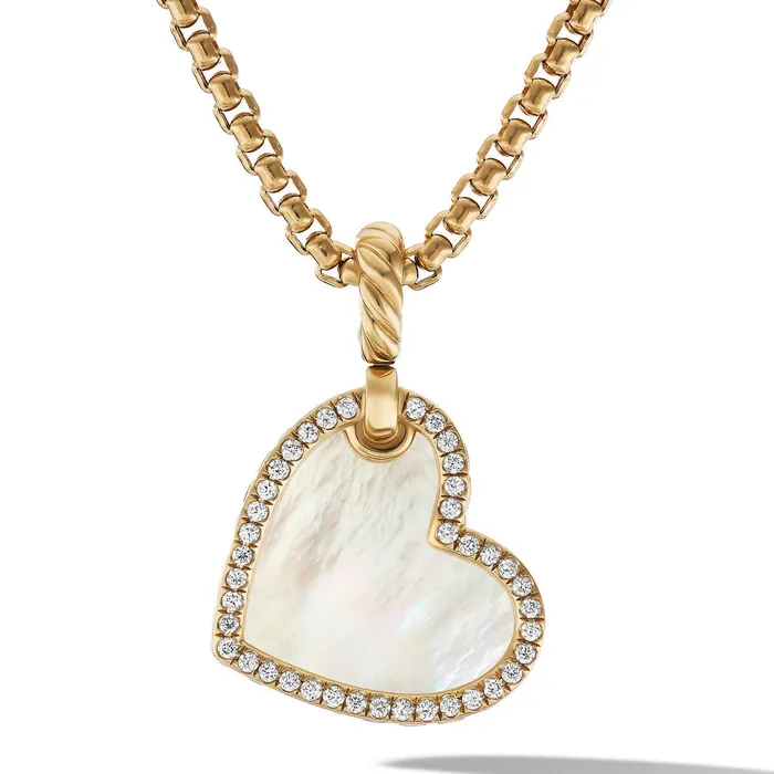 David Yurman 19mm Elements Heart Pendant David Yurman Necklaces