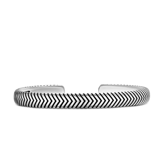David Yurman Bracelets David Yurman 8mm Chevron Cuff Bracelet