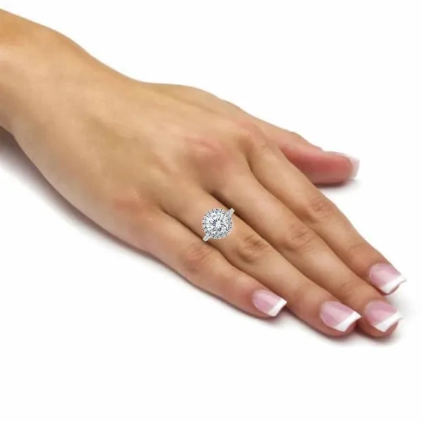 Diamond Source NYC Platinum Engagement Ring Round Brilliant Cut Diamond With Center 441ct J SI1 GIA CERT CST441 Rings