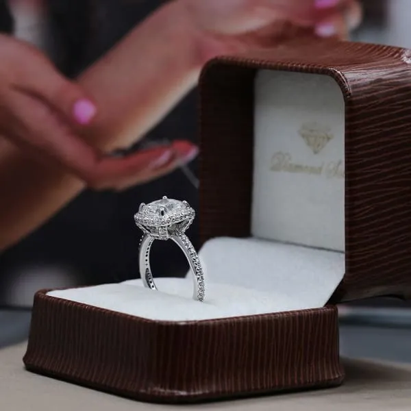 Diamond Source NYC Rings Perfect 14k White Gold Engagement Ring w 378ct Diamonds SET62500
