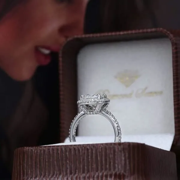 Diamond Source NYC Rings Perfect 14k White Gold Engagement Ring w 378ct Diamonds SET62500