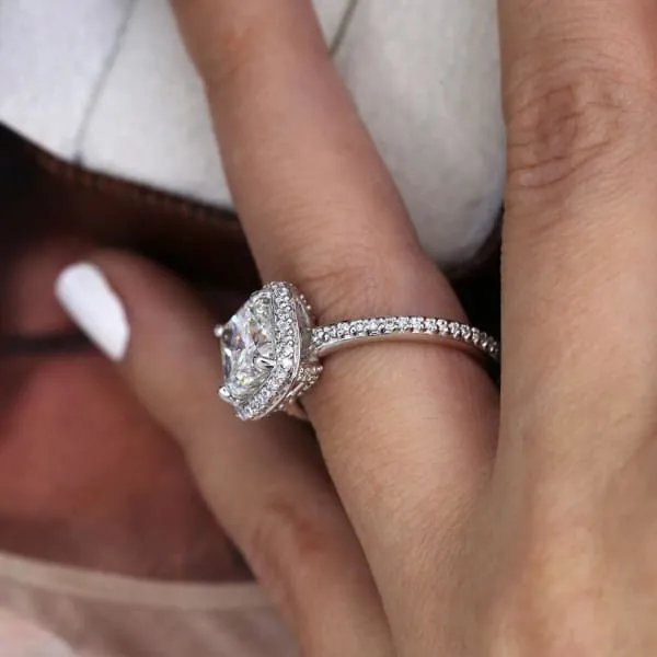 Diamond Source NYC Rings Perfect 14k White Gold Engagement Ring w 378ct Diamonds SET62500