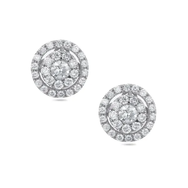 Earrings Diamond Round halo stud earrings 097ct tdw AER13959 Diamond Source NYC Earrings Diamond Round halo stud earrings 097ct tdw AER13959 Diamond Source NYC
