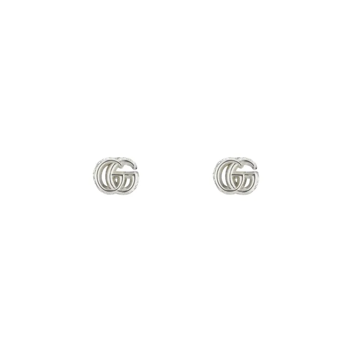 Earrings Gucci Gucci Sterling Silver GG Marmont Stud Earrings