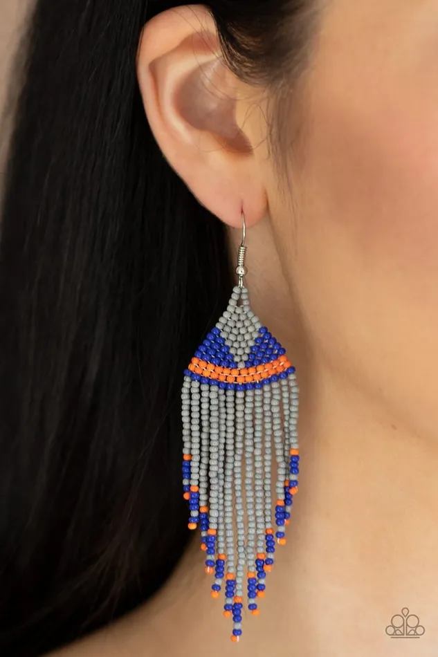 Earrings Paparazzi Earring BEADazzle Me Silver Paparazzi Jewelry